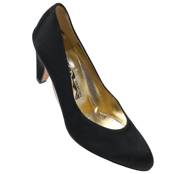 Salvatore Ferragamo Shoes - New Vintage Salvatore Ferragamo Pumps Heels Italy Women's 6 Black Dress Formal